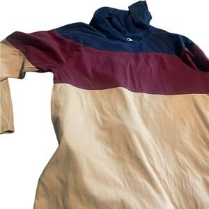 Children’s Place Colorblock Hoodie - Navy, Burgundy, Beige like new size large